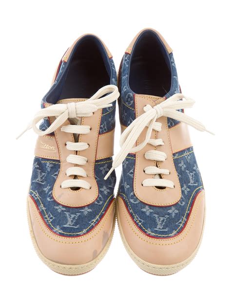 louis vuitton monogram denim sneakers|LV Trainer Black Sneaker Father's Day Gift .